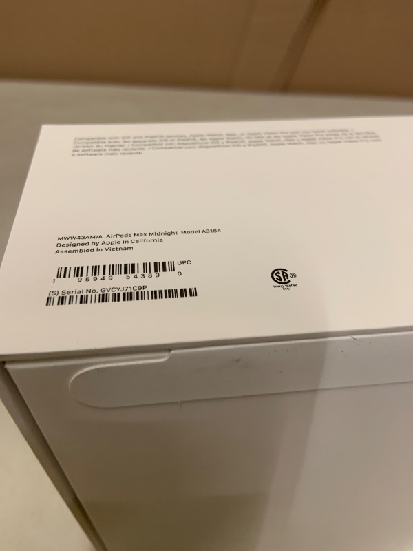 Photo 1 of Apple AirPods Max Wireless Over-Ear Headphones, Pro-Level Active Noise Cancellation, Transparency Mode, Personalized Spatial Audio, USB-C Charging, Bluetooth Headphones for iPhone - Midnight