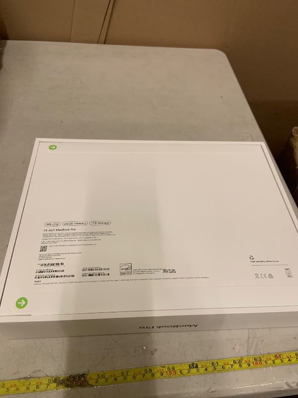 Photo 1 of Apple 2025 MacBook Pro Laptop with M5 chip with 10?core CPU and 10?core GPU: Built for Apple Intelligence, 14.2-inch Liquid Retina XDR Display, 24GB Unified Memory, 1TB SSD Storage; Space Black