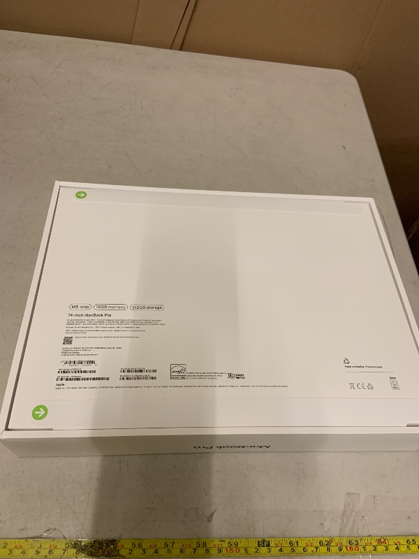 Photo 1 of Apple 2025 MacBook Pro Laptop with M5 chip with 10?core CPU and 10?core GPU: Built for Apple Intelligence, 14.2-inch Liquid Retina XDR Display, 16GB Unified Memory, 512GB SSD Storage; Space Black