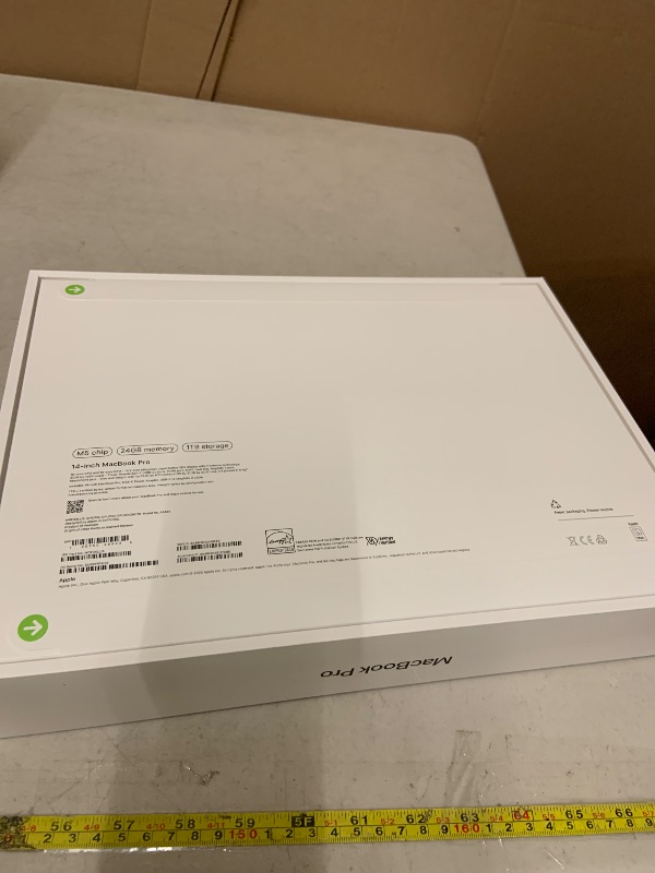 Photo 1 of Apple 2025 MacBook Pro Laptop with M5 chip with 10?core CPU and 10?core GPU: Built for Apple Intelligence, 14.2-inch Liquid Retina XDR Display, 24GB Unified Memory, 1TB SSD Storage; Space Black