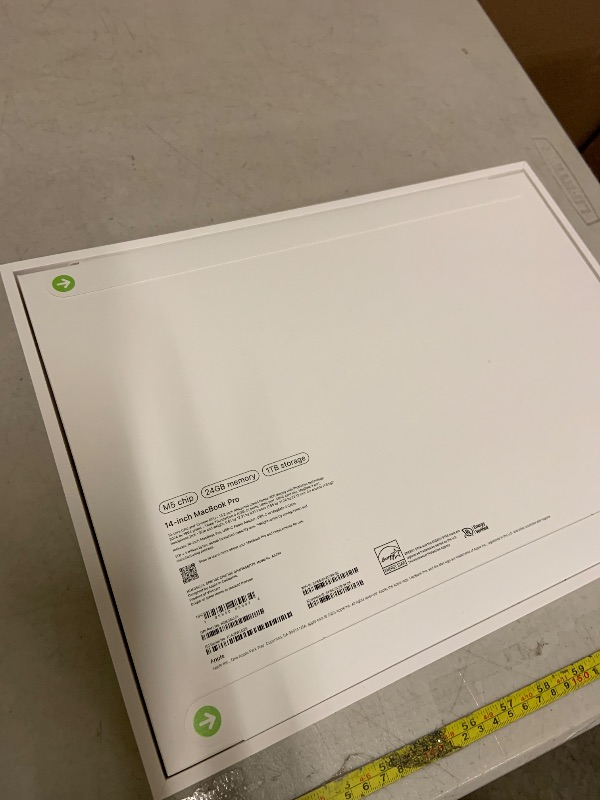 Photo 1 of Apple 2025 MacBook Pro Laptop with M5 chip with 10?core CPU and 10?core GPU: Built for Apple Intelligence, 14.2-inch Liquid Retina XDR Display, 24GB Unified Memory, 1TB SSD Storage; Space Black