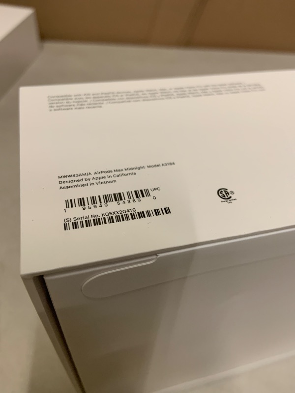 Photo 1 of Apple AirPods Max Wireless Over-Ear Headphones, Pro-Level Active Noise Cancellation, Transparency Mode, Personalized Spatial Audio, USB-C Charging, Bluetooth Headphones for iPhone - Midnight