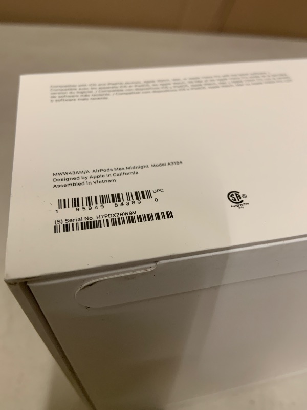 Photo 1 of Apple AirPods Max Wireless Over-Ear Headphones, Pro-Level Active Noise Cancellation, Transparency Mode, Personalized Spatial Audio, USB-C Charging, Bluetooth Headphones for iPhone - Midnight