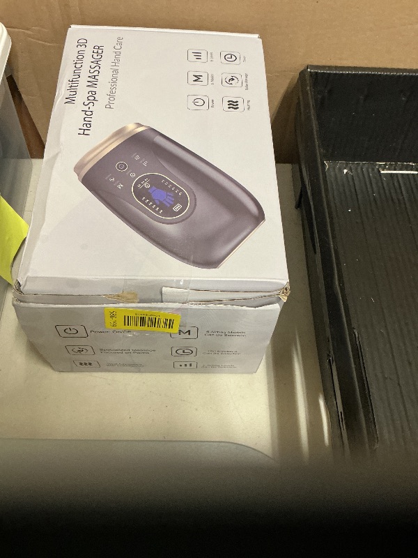 Photo 1 of Ealken Hand Massager with Heat and Compression, 6 Holes Finger Stretching Hand Massager for Arthritis and Carpal Tunnel, 6 Levels Pressure Therapy with Wrist Massage Palm Kneading, Gifts for Women Men