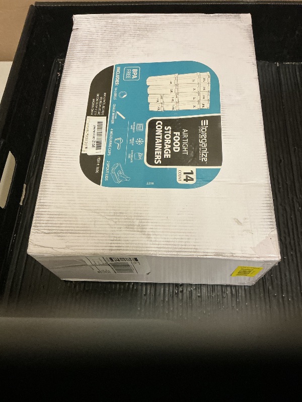 Photo 1 of 14 PCS Airtight Food Storage Containers with Lids set, BPA Free Leak-proof Kitchen and Pantry Organization Canisters for Cereal, Pasta, Dry Food, Flour Sugar, Stackable, Free Label, Marker, Scoop