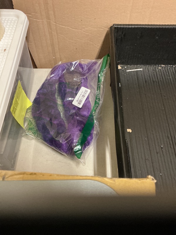 Photo 1 of 26 inch Long Clip in Braided Purple Hair Extensions Purple Braid Ponytail Easy Clip Ponytail for Cosplay Christmas Costume