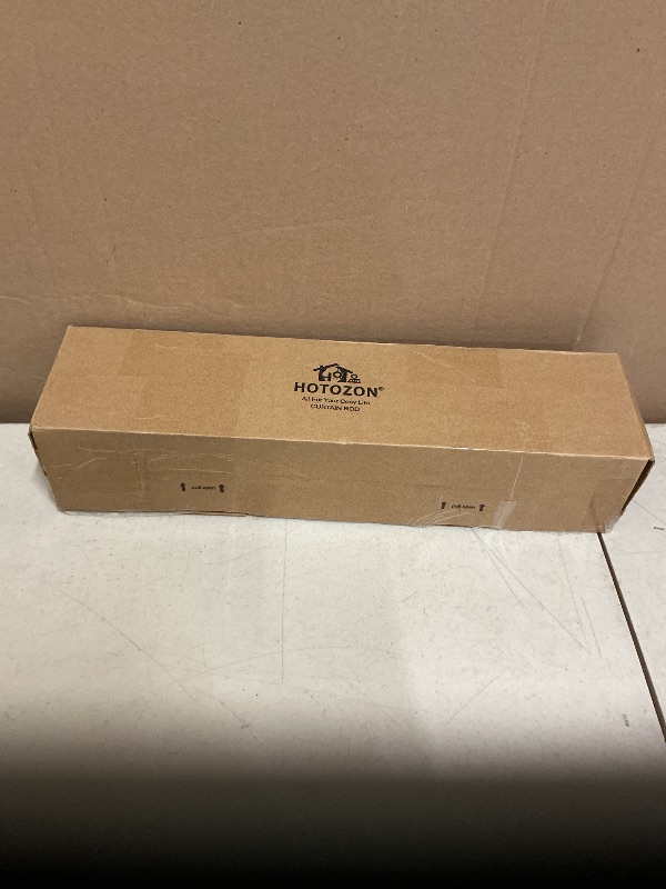 Photo 1 of Double Curtain Rods 32 to 58 Inches, HOTOZON Blackout Double Curtain Rods for Windows 20 to 54 Inches (1.6-4.5 ft), 6/8 Inches Wrap Around Room Darkening Telescoping Drapery Rod, Black