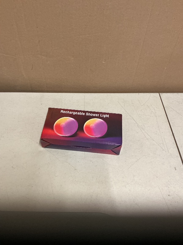 Photo 1 of 2-Pack Rechargeable Shower Lights for Inside Shower, 15 RGBW Color Changeable Waterproof Lights for Shower with Remote(Dimmable?Timer), Wireless LED Mood Lighting for Bathroom, Closet, Bedroom, Party