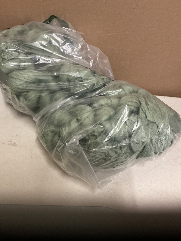 Photo 1 of 16 Pack Sage Green Cheesecloth Table Runners 20x120 Inch Gauze Table Runner Cheese Cloth 10FT Green Table Runner Rustic Sheer Runner for Wedding Baby Shower Birthday Party Table Decor