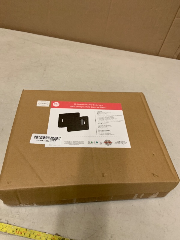 Photo 1 of CTA iPad Wall Mount with Barcode Scanner – Anti-Theft Tablet Enclosure with Honeywell Barcode Scanner for iPad 10.9" 10th Gen, 11 (A16), Pro 11", Air 11, Galaxy S Tabs, Surface Go Tabs & More