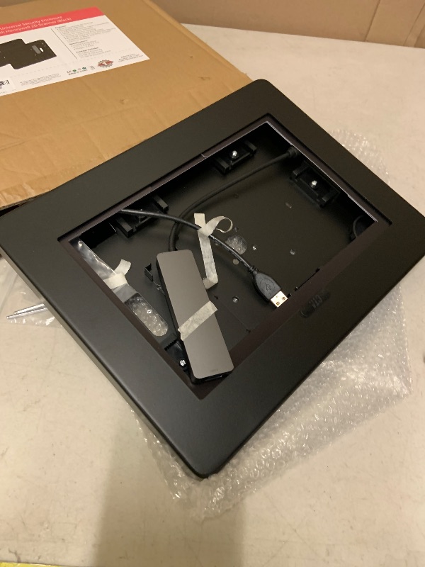 Photo 1 of CTA iPad Wall Mount with Barcode Scanner – Anti-Theft Tablet Enclosure with Honeywell Barcode Scanner for iPad 10.9" 10th Gen, 11 (A16), Pro 11", Air 11, Galaxy S Tabs, Surface Go Tabs & More