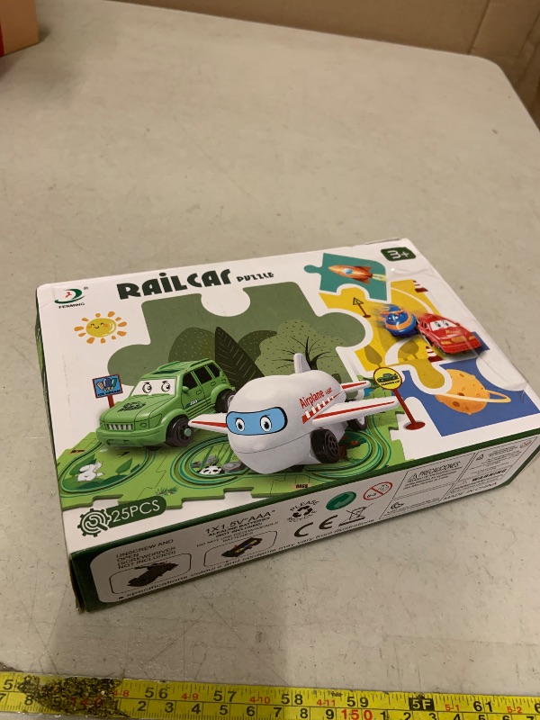 Photo 1 of 25Packs Puzzle Racing Children's Racing Track Set, Dinosaur Puzzle Puzzle Racing Track Car Game Set, Puzzle Racing Track Set, Preschool Best Children's Gift Christmas Boys and Girls Gift(Dinosaur ser)