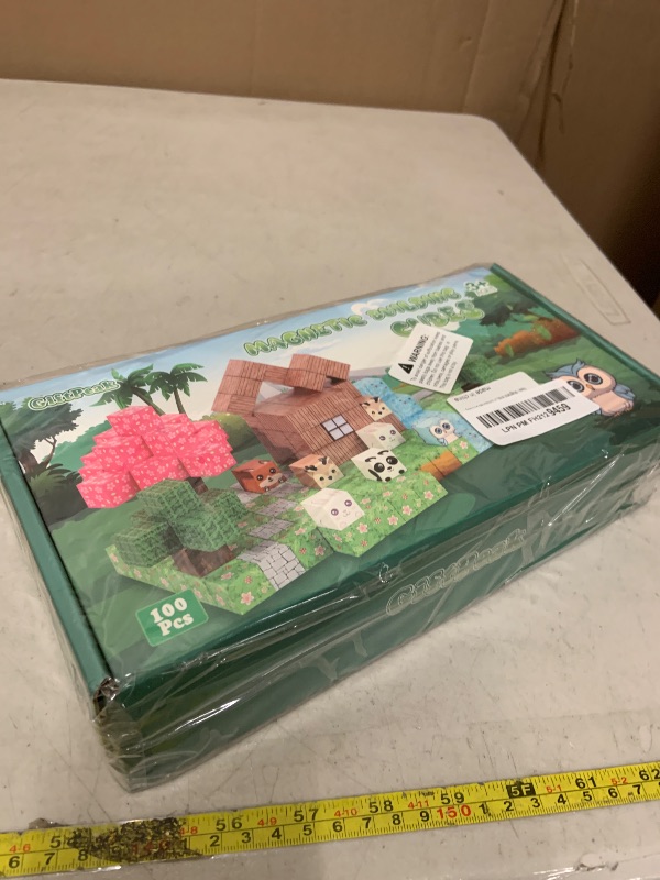 Photo 1 of 100PCS Magnetic Blocks for Kids, Magnetic Blocks for Kids Ages 4-8, Magnetic Building Blocks Montessori Educational Learning Toys Forest Animal Theme, Sensory Construction Toy for Boys Girls Gifts