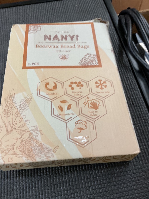 Photo 1 of 2-Pack Reusable Beeswax Bread Bags for Sourdough & Homemade Bread?Cotton Waxed Bags Keeps Fresh Longer(Ivory Loaf)