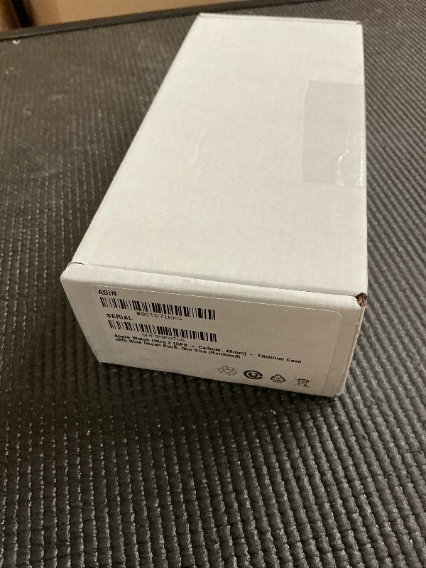 Photo 1 of Apple Watch Ultra 2 [GPS + Cellular, 49mm] - Titanium Case with Blue Ocean Band, One Size (Renewed)
