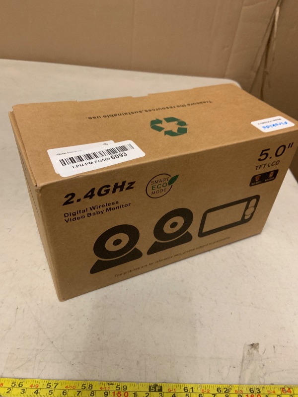 Photo 1 of 5" Baby Monitor with Dual Cameras and Audio - Secure No Wi-Fi Pan-Tilt-Zoom 2 Cameras?32H Battery?2-Way Talk?Temperature Sensor?Auto Night Vision - Ideal for Babies, Elderly, Nursery Monitoring