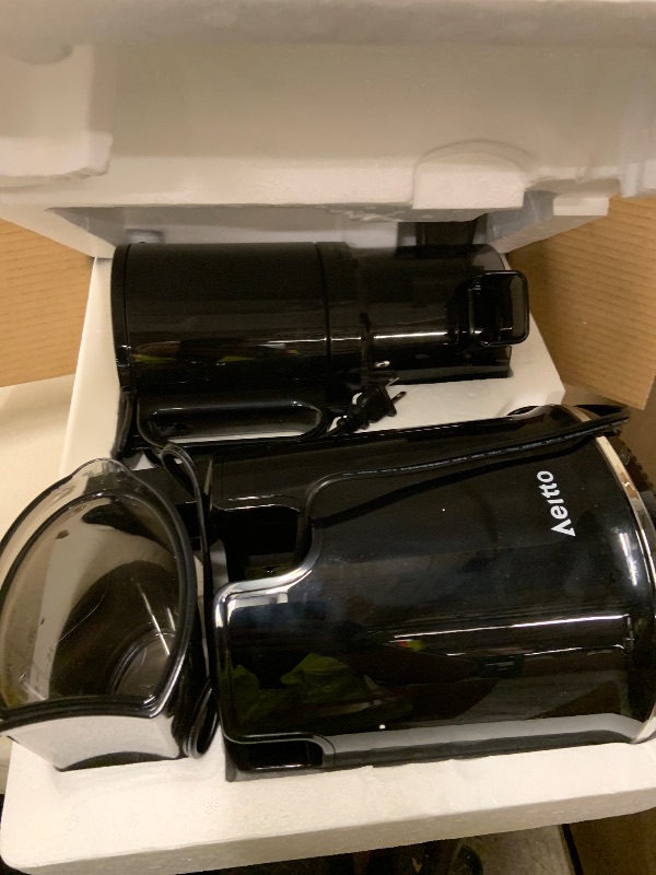 Photo 1 of Cold Press Juicer, 5.8" Extra Large Feed Chute, Aeitto Masticating Juicer Machines, Easy to Clean wiht Brush, Fit Whole Vegetables & Fruits, Professional juice maker, Self Feeding, High Juice Yield