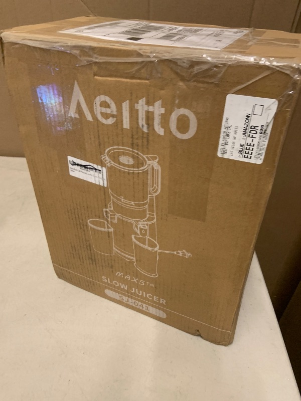 Photo 1 of Cold Press Juicer, 5.8" Extra Large Feed Chute, Aeitto Masticating Juicer Machines, Easy to Clean wiht Brush, Fit Whole Vegetables & Fruits, Professional juice maker, Self Feeding, High Juice Yield