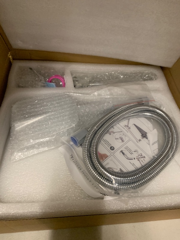 Photo 1 of 14 Inch Rain Shower Head with Handheld Spray Combo and Extention Arm, Rainfall Waterfall High Pressure Large Shower Heads, Dual Showerhead with 3-Way Diverter - Height/Angle Adjustable(Chrome)