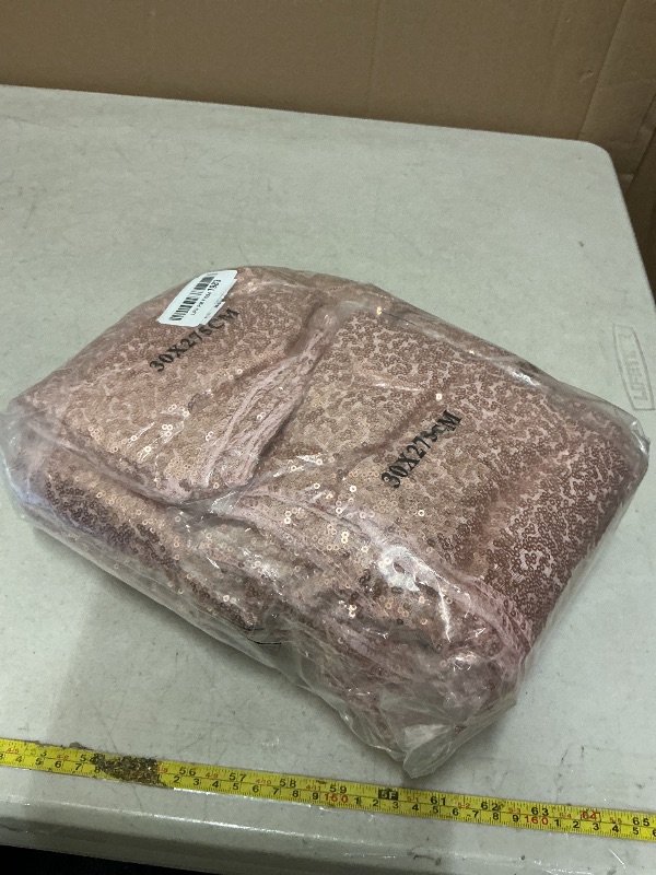 Photo 1 of 12 Packs Sequin Table Runner Rose Gold 12 X 108 Inch Glitter Dining Table Runner for Birthday Wedding Engagement Bridal Baby Shower Bachelorette Holiday Celebration Party Supplies Decorations