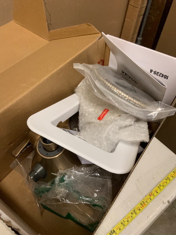 Photo 1 of Delta 5-Setting HydroRain 2-in-1 Dual Shower Head with ProClean Spray, Brushed Gold High Pressure Shower Head with Handheld Spray, 1.75 GPM Flow Rate, Champagne Bronze 75419CZ