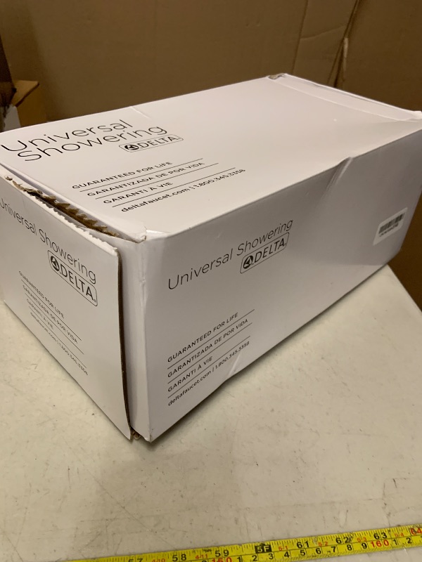 Photo 1 of Delta 5-Setting HydroRain 2-in-1 Dual Shower Head with ProClean Spray, Brushed Gold High Pressure Shower Head with Handheld Spray, 1.75 GPM Flow Rate, Champagne Bronze 75419CZ