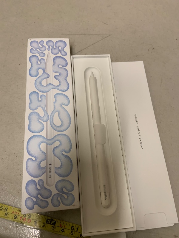 Photo 1 of Apple Pencil Pro: Latest Model - Device Compatibility Check Required - Pixel-Perfect Precision, Tilt and Pressure Sensitivity, Ideal for Note-Taking, Drawing, and Art. Charges and Pairs Magnetically