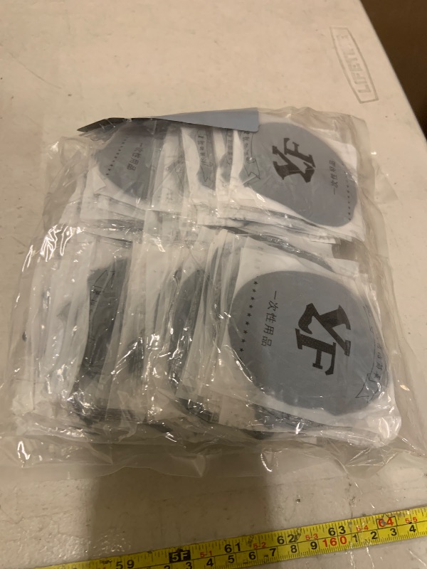 Photo 1 of 120pcs (60 pairs) Mic Covers Disposable Non-Woven, Individually Wrapped Mic Cover For Sanitary Mic Covers Disposable For Mic Microphone Windscreen & Pop Filters Black