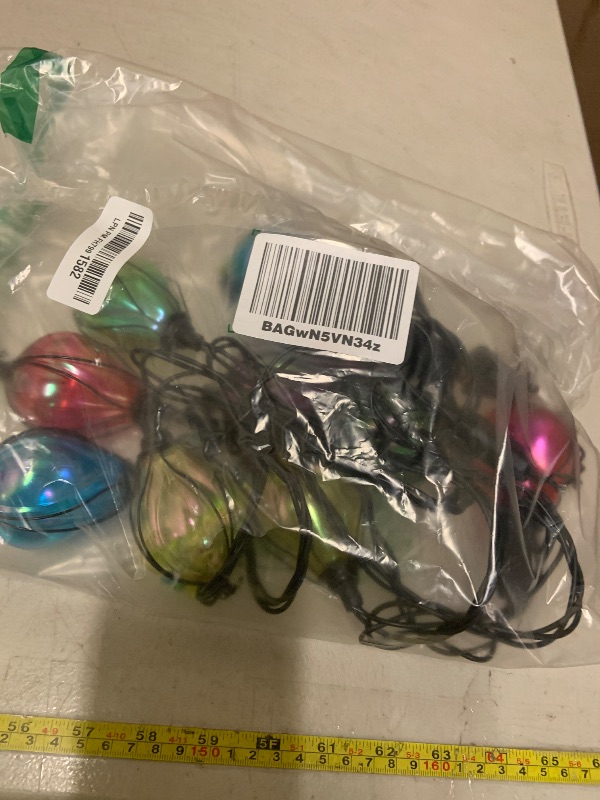 Photo 1 of Vigdur Multicolor Outdoor String Lights with 10 Bulbs Connectable Waterproof, Indoor Outdoor Patio Light for Party Wedding Bedroom Cottagecore Decor