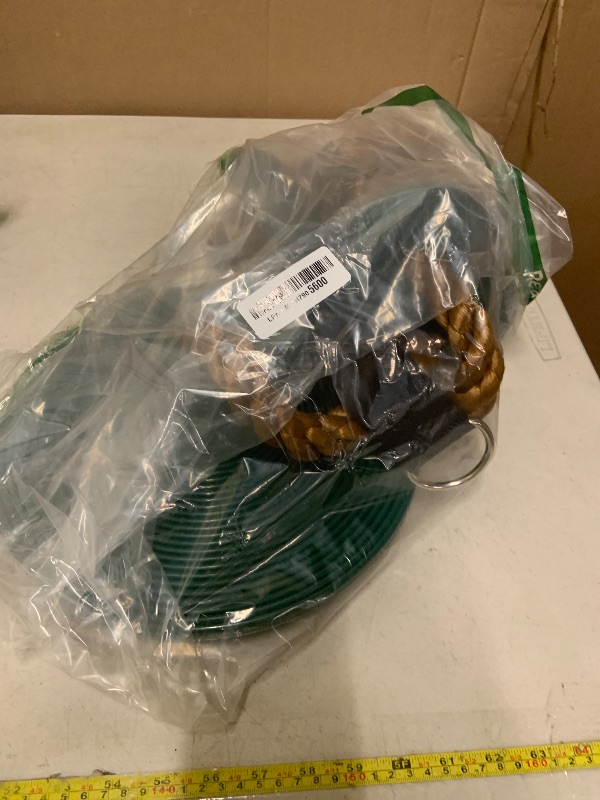 Photo 1 of Climbing Rope with Platforms and Disc Swing Seat Set Playground Accessories Including Bonus Hanging Strap & Carabiner Tree Swing for Kids Rope Swings for Tree