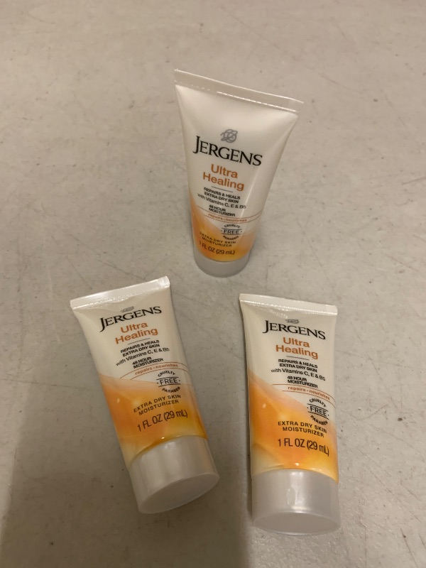View 1 of 3pack travel size Jergens Ultra Healing Hand and Body Lotion - 1 fl oz 
