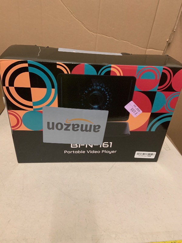 Photo 1 of 17.5" Portable DVD Player with 15.6" Large HD Screen, 6 Hours Rechargeable Battery, Support USB/SD Card/Sync TV and Multiple Disc Formats, High Volume Speaker, Black