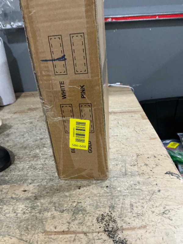 Photo 1 of **MISSING SCREWS**Kaitiemoo Heavy Duty Clothing Rack with Wheels,Modern Garment Rack with 3 Metal Shelves, 71.8Inches Display Rack for Hanging Clothes, Hanging Rod for Small Spaces,White