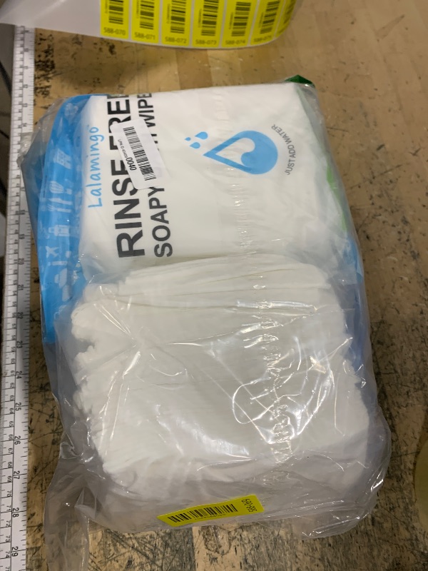 Photo 1 of 100 Pcs Body Wipes for Adults Bathing No Rinse, Bath Wipes Rinse Free Dry Shower Wipe for Adults. Soap Infused, Disposable Body Cloth for Elderly, Camping, Hiking, GYM & Travel (4 Pack)