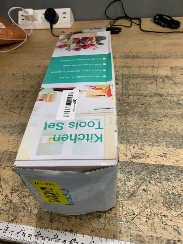 Photo 1 of 15-Piece Kitchen Cooking Utensils Set with Holder, Homikit Heat Resistant Food Grade Silicone Kitchen Utensils include Slotted Spatula Ladle Turner for Nonstick Cookware, Dishwasher Safe- Khaki