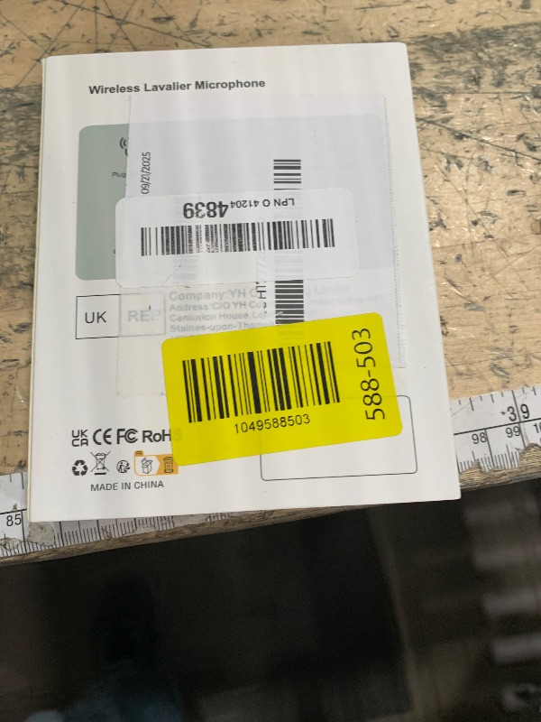 Photo 1 of 2 Pack Professional Wireless Lavalier Microphone for iPhone iPad(iPhone 14 and Below), Lapel Mics Plug-Play Clip on Lapel Mic for YouTube, Recording, Vlog, Facebook Live