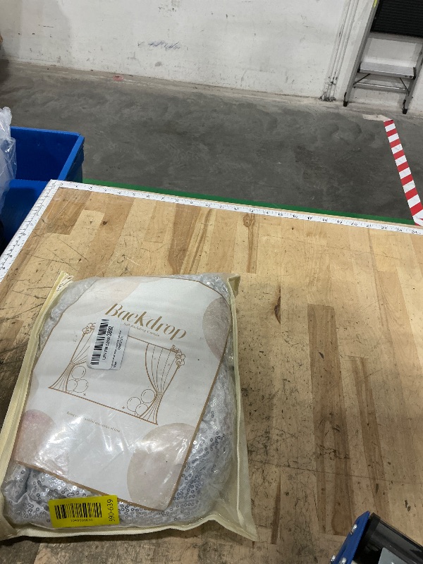 Photo 1 of 7.2FT Silver Sequins Round Backdrop Cover - Sparkly Glitter Design, Adjustable for 5-7.2ft Round Arch Stands, Fitted Circle Balloon Arch Cover for Wedding Birthday Party Baby Shower Photography Decor