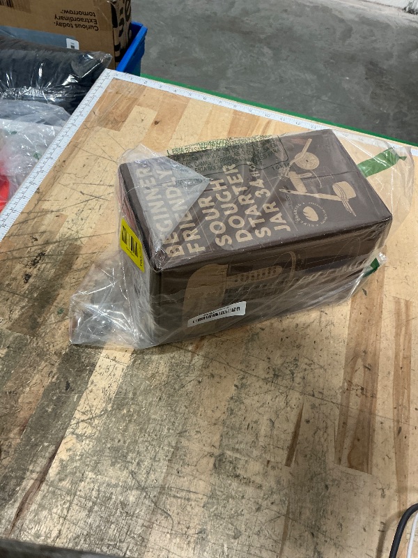 Photo 1 of **PARTIAL SET/MISSING PIECES** Superbaking Sourdough Starter Jar, Beginner Sourdough Starter Kit, 34oz Wide Mouth Sour Dough Glass Jar with Guides & Recipes, Sourdough Bread Baking Supplies, Sourdough Container Crock