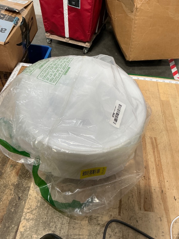 Photo 1 of 4 Pieces 5 Gallon Leak-Proof Bucket Lid Food Grade Plastic Storage Buckets Screw Seal Lids Screw Pail Lid Pet Food Storage Chicken Feeders Paint Storage Compatible with Gamma,White