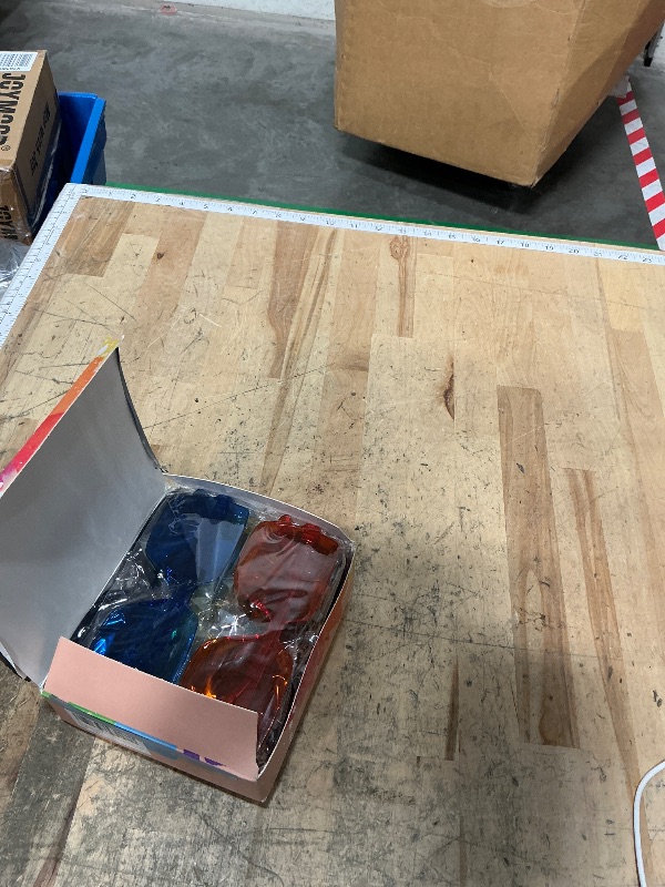 Photo 1 of 12/24 Pack Fun Mixed Rimless Party Glasses Bulk, Colorful Funny Sunglasses Set for Children 