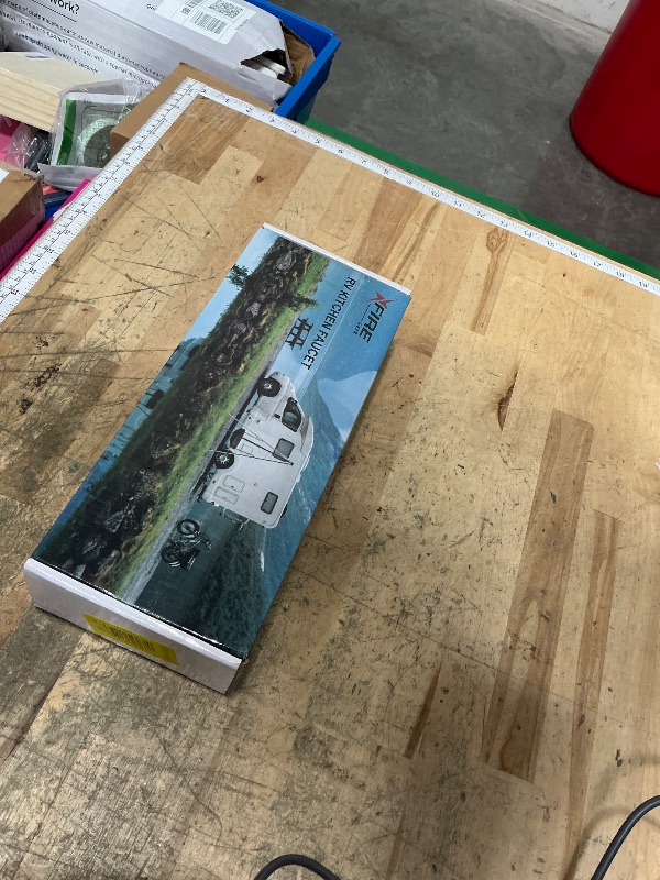 Photo 1 of 8 in RV Kitchen Faucet, XFIRE-GEAR Camper Faucet Kitchen with Flexible Arc 360 Degree Rotatable Dual Function Sprayer, RV Sink Faucets for Motorhomes, Travel Trailers (Black)