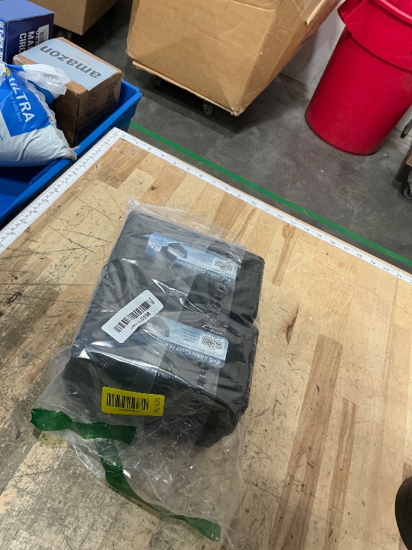 Photo 1 of 1InTheOffice Index Card Box 4x6 Index Card Holder 400 Capacity (2 Pack)