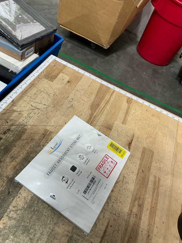 Photo 1 of 24'' Longer Faucet Mat for Kitchen Sink Splash Guard[7° Slope Fast Self-draining][Snap Lock Fit]Kitchen Sink Faucet Mat Splash Guard Kitchen Sink Area Water Splash Guard Behind Faucet Draining Mat