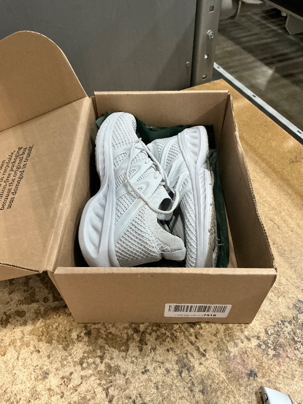 Photo 1 of (dirty) Pujcs Womens Sneakers Walking Shoes Slip on Tennis Casual Athletic Memory Foam Lightweight Gym Work Shoe Light Gray Size 8.5