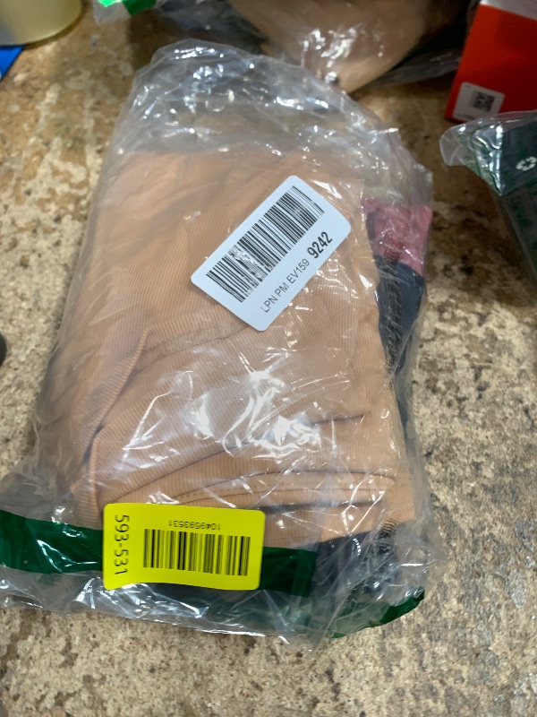 Photo 1 of *** PARTIAL SET *** Real Essentials 4 Pack: Women's Ribbed Active Skort Pockets Skirt Running Tennis Golf Workout Sports, LARGE