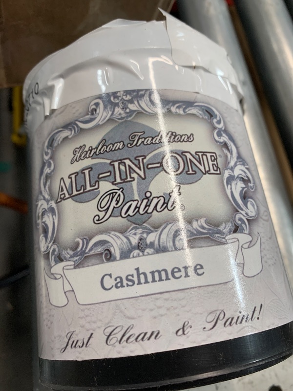 Photo 1 of (see all images) ALL-IN-ONE Paint, Durable cabinet and furniture paint. Built in primer and top coat, no sanding needed. Includes our 30 featured color card - Cashmere (true white), Quart