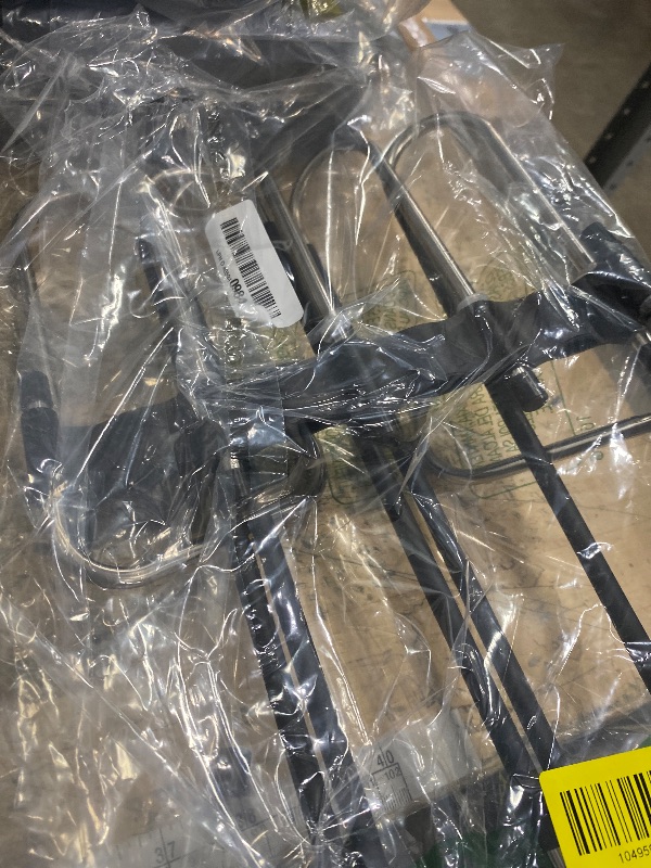 Photo 1 of **PARTIAL SET/ONLY 1** Magic Pants Hangers Space Saving - 2 Pack for Closet Multiple Layers Multifunctional Uses Rack Organizer for Trousers Scarves Slack (2 Pack with 10 Metal Clips)