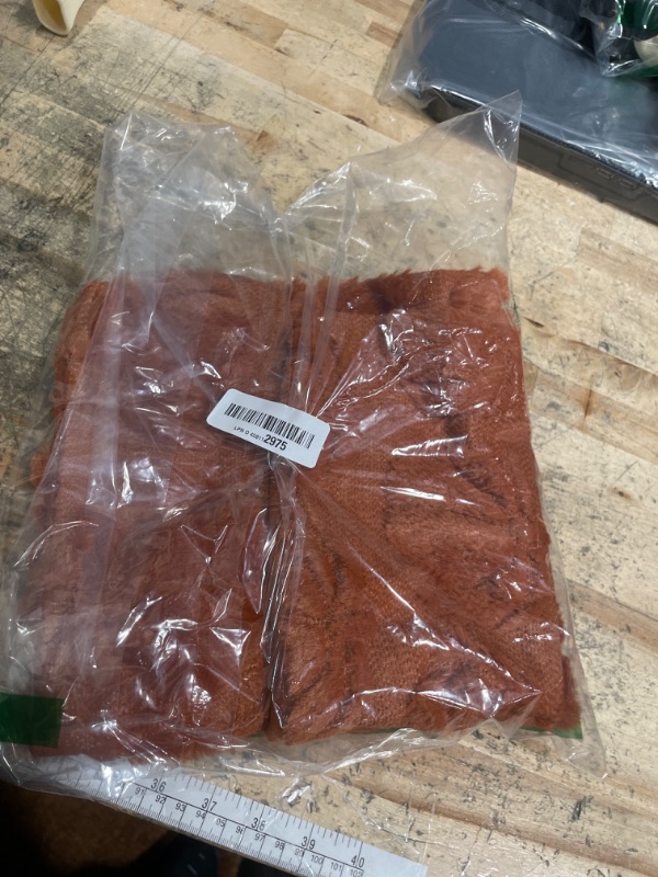 Photo 1 of **PARTIAL SET ONLY 1 /DARKEST COVER ** MIULEE Fall Pumpkin Pillow Covers 18x18 Inch Set of 4 - Soft Cozy Plush Decorative Pillows with Embroidered Pumpkin Pattern Autumn Halloween Holiday Decor for Sofa Couch Bed Living Room,Rust-Beige