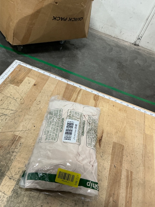 Photo 1 of ***NEEDS ZIPPER REPLACEMENT*** Lucrosun Women's Summer V Neck Short Puff Sleeve A Line Tiered Midi Dress (Apricot-M)