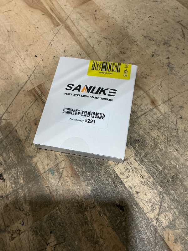 Photo 1 of 10pcs 4 Awg - 3/8 (M10) Sanuke Wire Lugs 4 Gauge Ring Terminal Connectors Ends, Heavy Duty Wire Connectors for Battery Cable Lug Wire Electrical Eyelets with 3:1 Dual Wall Adhesive Heat Shrink